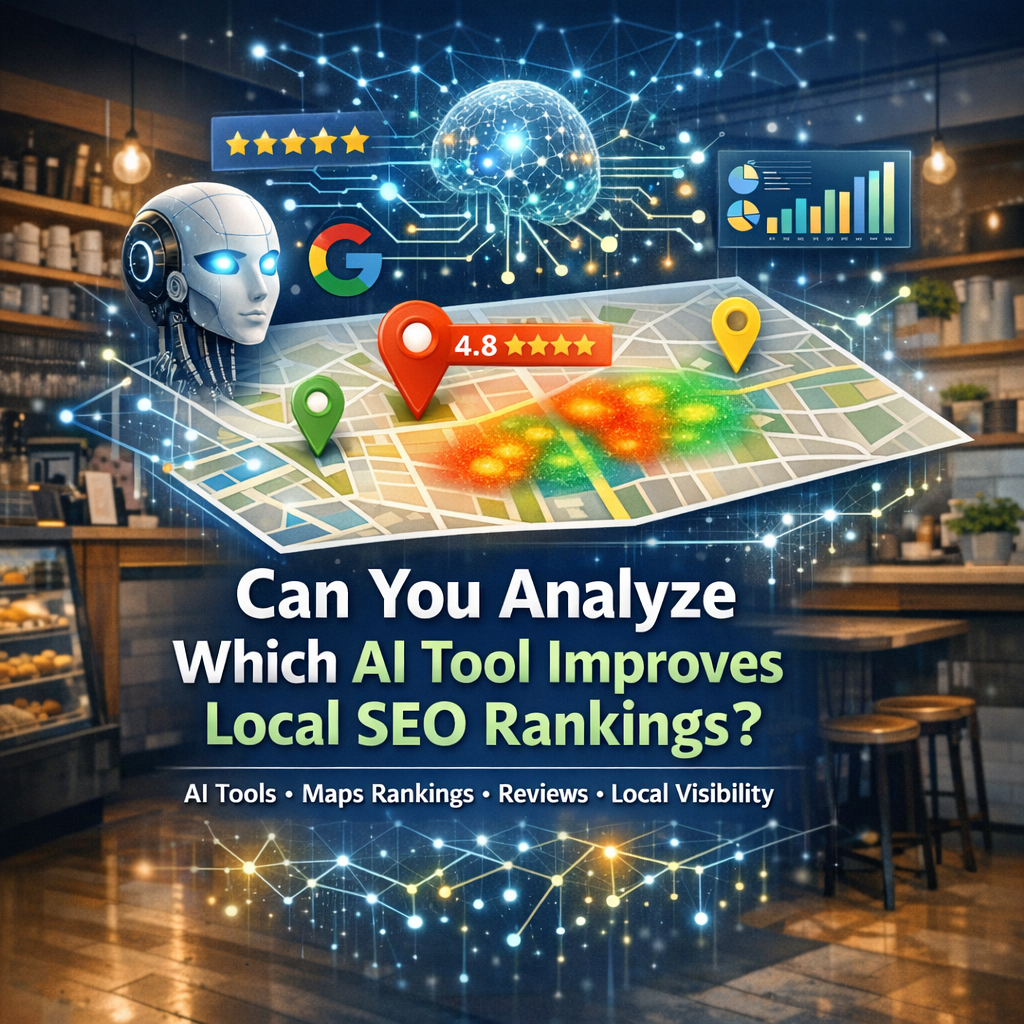 Can you analyze which AI tool improves local SEO rankings using maps data, reviews, and AI insights